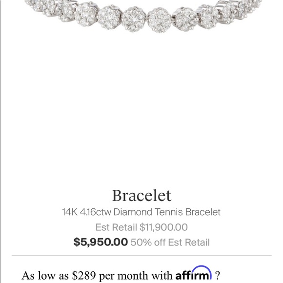 4ct diamond bracelet - Picture 9 of 17
